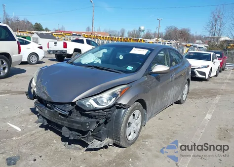 2016 Hyundai Elantra Se from USA, damaged, VIN 5NPDH4AE9GH776071
